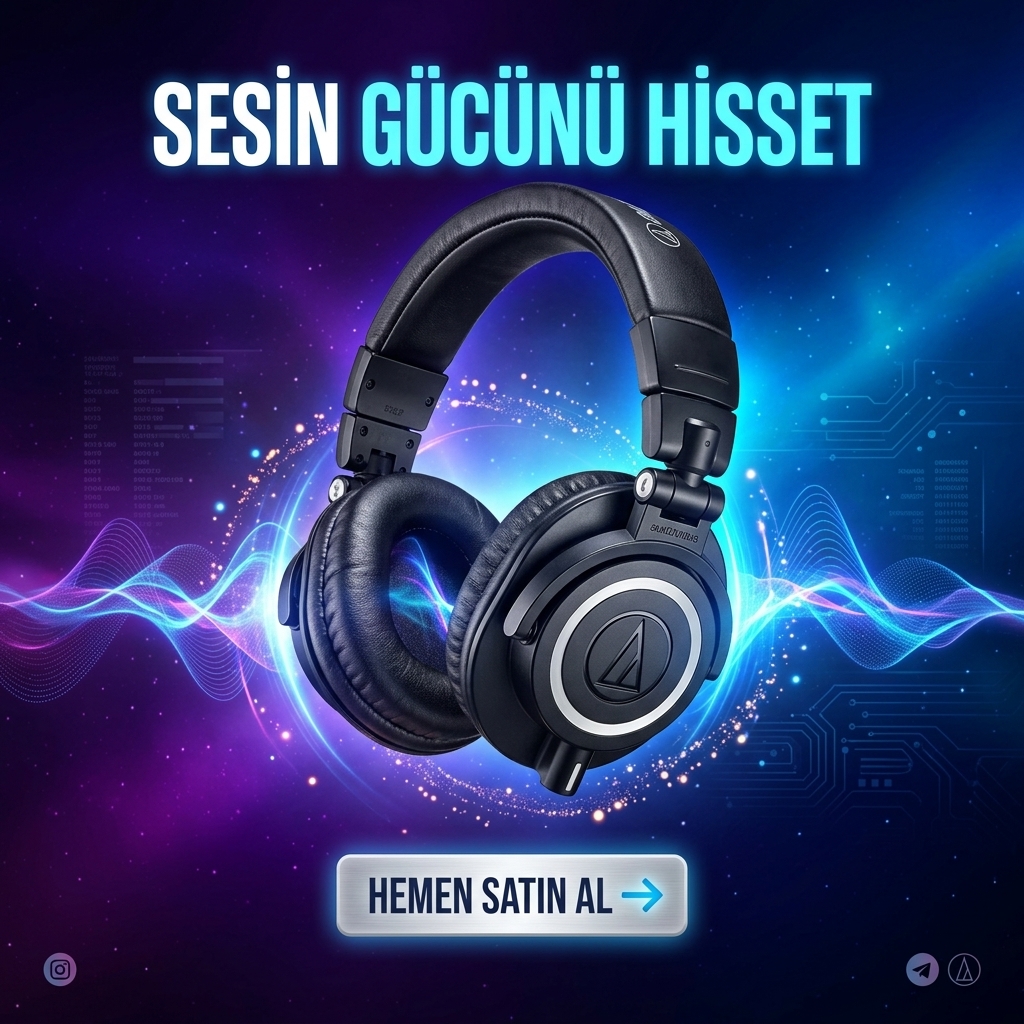 Kulaklık kampanya afişi